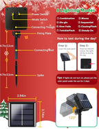 C6 Solar Christmas Lights Outdoor, 50 LED 23FT Christmas Decorations Outdoor Waterproof, Solar String Lights for Outside with 8 Modes, Fairy Twinkle Light for Tree Party Garden Xmas Decor (Multicolor)