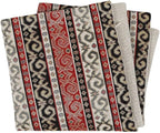 Tapestry Stylish Red-Black 18"x18" Pillow Cover Sham Ethnic Kilim Geometric Southwestern Pattern Throw Decorative for Home Decor, Sofa, Couch, Porch, Patio, Chair