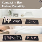 Countertop and Vanity Tray - 2 PC (11” and 7”) Shatterproof Silicone Kitchen and Bathroom Trays for Counter, Kitchen Soap Dispenser Tray, Vanity Trays for Bathroom, Perfume Key Tray