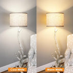 Lamp Shades Set of 2, Drum Lampshades 13" Top x 13" Bottom x 10" High with Spider Fitter, Large Replacement Lamp Shades for Table Lamps, Floor Lamps, Easy Assembly Required (2, Beige)