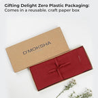 D'Moksha Homes Linen Red Table Runner 54 Inches - Classic Hemstitch, 100% Pure Linen Coffee Table Runner 14 x 54 Inch Ideal for Dresser Tables - Fall, Autumn and Halloween