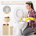 Bathroom Set 17PCS Beige Bathroom Accessories Set Bathroom Sets with Trash Can 3PCS Lotion Soap Dispenser, Toothbrush Holder,6PCS Wood Tags Bathroom Accessories for Kitchen Bathroom