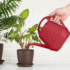 Watering Can - for Home Plant Garden - 1 Gallon - Wine Red