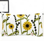 Decorative Throw Pillow Covers Set of 2 Sunflower Pillow Covers 12x20 inch Super Soft Short Plush Floral Square Throw Pillows,Farmhouse Outdoor Pillow Covers for Couch Sofa Bed Living Room