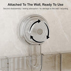 Corner Shower Caddy Suction Cup Bathroom Shower Organizer for Bathroom Storage Home Decor & Kitchen No Drilling Capacity Removable and Reusable Shower Shelves for Inside. (clear, corner)