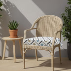 idee-home Outdoor Chair Cushions Set of 2, Thick 17" x 17" x 3" Outdoor Seat Cushions Patio Furniture Waterproof with Ties, Dining Pads