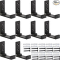 ZEYU Folding Coat Hooks, 10Pcs Wall Hooks for Hanging Coat Towel Hooks Hardware Heavy Duty Aluminum Alloy Headphone Holder Hooks No Rust Wall Mounted with Screws for Bags Fitness Equipment