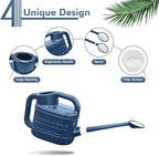 2 Gallon Watering Can for Outdoor Plants, Plant Watering Can with Removable Long Spout and Stainless Steel Sprinkler Head, Large Water Can for Garden Flowers Vegetables