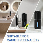 Foaming Soap Dispenser, Automatic Soap Dispenser, 13.5oz/400ml Automatic Soap Dispenser Touchless, USB Rechargeable 4 Level Adjustable Electric Hand Soap Dispenser, for Bathroom, Kitchen,Hotel(Black)