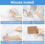 Diesisa 2pc Acrylic Wall Mount Organizer, Adhesive Cabinet Door Organizer,Acrylic Bathroom Shelves for Wall,No Drilling Hang Walls,with Self Adhesive Tape, for Bathroom, Kitchen, Living Room