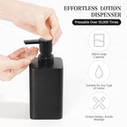 Bathroom Accessories Set, 4 Pcs Bathroom Accessory Set, Soap Dispenser, Toothbrush Holder, Qtip Holder Set, Bathroom Sets Complete, Bathroom Sink Set for Modern Home,Matte Black