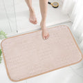 Bath Mats 36x24 Non-Slip Absorbent Bathroom Rug, Quick Dry Machine Washable Shower Tub Mat with Rubber Backing, Soft Floor Carpet for Bathroom Decor Waffle White