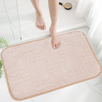 Bath Mats 36x24 Non-Slip Absorbent Bathroom Rug, Quick Dry Machine Washable Shower Tub Mat with Rubber Backing, Soft Floor Carpet for Bathroom Decor Waffle White