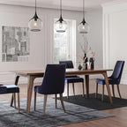 Pendant Lights Kitchen Island: 3 Pack Black Light Fixture Modern with Clear Glass - 10 Inch Mid Century Globe Kitchen Lighting Fixtures Ceiling for Hallway Bar