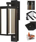 Dusk to Dawn Outdoor Wall Light with Built-in LED, 3 Adjustable Modes, All Aluminum Waterproof IP65 - Exterior Light Fixture for Porch, Garage, Front Door, House