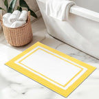 GRANNY SAYS Microfiber Bathroom Rugs Non Slip Washable, Water Absorbent Bathroom Mats for Tub Non Slip, Soft Bath Mats for Floor & Shower, Long Bath Rug, 24" x 36", Yellow