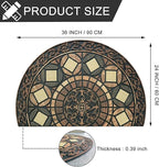 CHICHIC Entrance Door Mat Large 24 x 36 Inch Entry Way Doormat Front Door Rugs Outdoors Heavy Duty Welcome Mat Non Slip Rubber Back Low Profile for Garage, Patio, High Traffic Area, Coffee