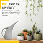 KP KOOL PRODUCTS Watering Can 1/2 Gallon - Small Watering Can for Indoor Plants - Outdoor Watering Can - Gray Plant Waterer - Plastic Watering Can for Garden - 1 Pack