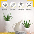 KP KOOL PRODUCTS Watering Can 1/2 Gallon - Small Watering Can for Indoor Plants - Outdoor Watering Can - White Plant Waterer - Plastic Watering Can for Garden - 1 Pack