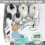 Corner Shower Caddy Bathroom Organizer: Adhesive Shower Rack Bathtub Shelves - 3Pack No Drilling Shower Shelf - Stainless Steel Rustproof Bath Tub Organizer