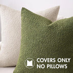 MIULEE Textured Boucle Throw Pillow Cover Beige Accent Solid Lumbar Pillow Case Decorative Soft Pack of 1 Couch Cushion Chair Sofa Bedroom Livingroom Home Decor,24x16 Inch