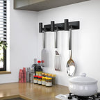 Coat Rack Wall Mounted-3 Hooks,Heavy Duty Stainless Steel Wall Hooks for Towel Coat Bag, Hat Rack Coat Hanger Coat Hooks Towel Racks for Bathroom Entryway Kitchen Hotel Office (Black, 2 Packs)