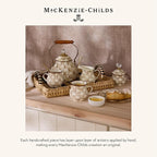 MACKENZIE-CHILDS Kitchen Spatula, Silicone Spatula for Cooking, Brown-and-White Mocha Check
