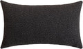Jeneoo Graphite Grey Decorative Long Lumbar Thick Throw Pillow Covers Fine Textured Boucle Couch Cushion Case for Sofa Decor, Set of 1, 14 x 26 Inch