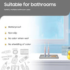 Vanity and Bathroom Tray, 6.3" ABS Countertop Organizer,Waterproof Vanity Tray for Toilet Tank,Perfume,Soap,Keys,Bathroom Accessories,Kitchen and Bath Trays,Non Slip Small Trays,Gray