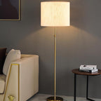 Beige Bamboo Knot Linen Textured Lamp Shades Set of 2 Large Drum Lamp Shade 16``Top x 16``Bottom x 12``High(Spider) Farmhouse Lampshade for Table Lamp & Bedside Lamp - Replacement Lampshade