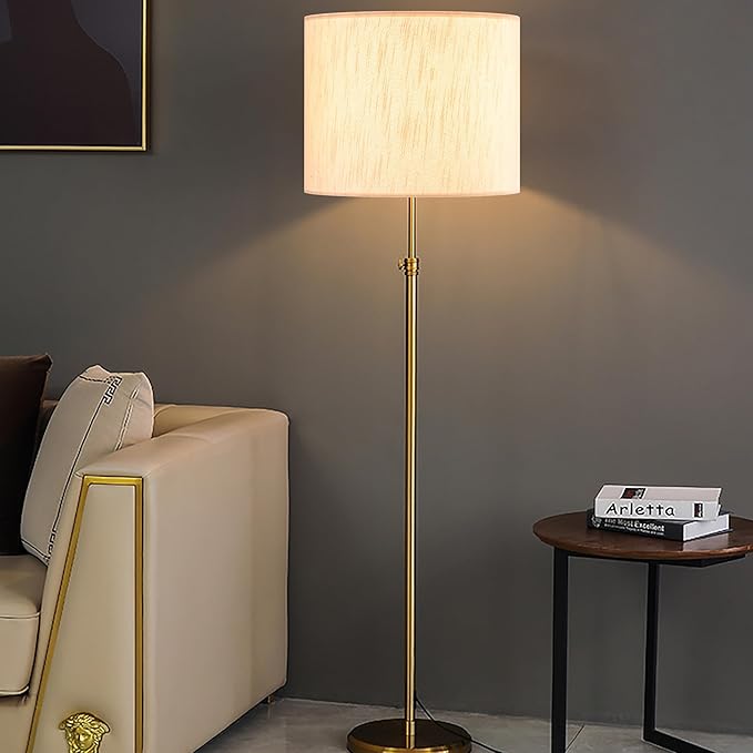 Beige Bamboo Knot Linen Textured Lamp Shades Set of 2 Large Drum Lamp Shade 16``Top x 16``Bottom x 12``High(Spider) Farmhouse Lampshade for Table Lamp & Bedside Lamp - Replacement Lampshade
