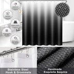 34PCS Bathroom Accessories Set with Shower Curtain,Rugs,Bath Towel,Trash Can,3PCS Lotion Soap Dispenser,Toothbrush Holder,Soap Dish,Tumbler Cup,6PCS Wood Tags Bath Accessories with Tray for Bathroom