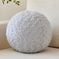 Ball Pillow, Decorative Round Pillow for Couch n, Circle Throw Pillows, Perfect Ball Pillows for Couch, Stylish Decorative Pillows, Versatile Round Throw Pillow (Light Grey, Medium-11.8 Inches)