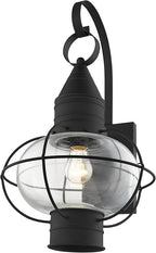 Livex Lighting 26904-04 Transitional One Light Outdoor Wall Lantern from Newburyport Collection in Black Finish