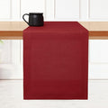 D'Moksha Homes Linen Red Table Runner 54 Inches - 100% Pure Linen Table Runner 14 x 54 Inch for Dresser, Coffee Tables, Fall, Autumn and Halloween - Machine Washable
