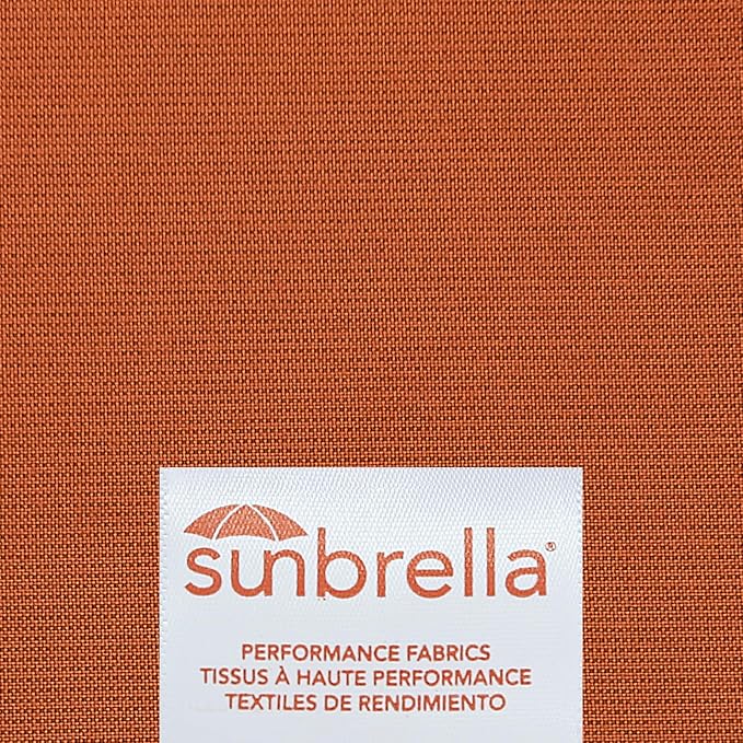 Outdoor Sunbrella Decorative Pillows with Coconut Button Pack of 4, 20" x 12" Outdoor Pillow Set for Couch Bed Throw Patio Sofa, Spectrum Cayenne