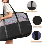 Collapsible Laundry Baskets with Easy Carry Handles, 95L Clothes Hamper for Storage, Foldable Laundry Basket Tear-proof, Large Pop Up Hampers for Laundry, Bedroom, Bathroom, Dorm Black