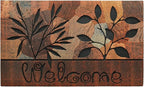 CHICHIC Door Mat Welcome Mat 18x 30 Inch Front Door Mat Outdoors for Home Entrance Outdoors Mat for Outside Entry Way Doormat Entry Rugs, Heavy Duty Non Slip Rubber Back Low Profile, Fall Leaves