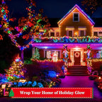 33FT 500 LED Christmas Lights Plug-in, Mini Globe Lights Outdoor Indoor with 8 Modes for Bedroom Party Wedding Garden Christmas Tree Deco(Multicolor)