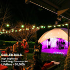 40FT LED Outdoor String Lights Waterproof, G40 LED Globe Outdoor Light for Patio with 27 Edison Vintage Shatterproof Bulbs, Connectable Backyard Lights for Garden, Bistro, Porch, Halloween