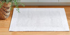 Savi Home Bath Mat Rug 17"x24" White, 100% Pure Cotton, Super Soft Bath Rugs, Plush & Absorbent, Hand Tufted Heavy Weight Construction, Full Reversible Step Out Rugs