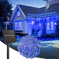 Brightown 100LED Solar String Lights Outdoor, Solar Powered Lights IP65 Waterproof for Party Garden Yard Home Holiday Tree Decoration Lighting (Blue, 100LED-1PACK)