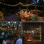 40FT LED Outdoor String Lights Waterproof, G40 LED Globe Outdoor Lights for Patio with 27 Edison Vintage Shatterproof Bulbs, Connectable Backyard Lights for Garden, Bistro, Porch, Cafe