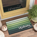 Bulijojo Apple Green Entrance Door Mat Large 17 x 30 Inch Entry Way Doormat Front Door Rug Outdoor Heavy Duty Welcome Mat, Non Slip Rubber Back Low Profile