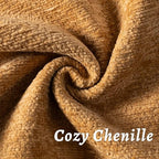Mustard Yellow Decorative Throw Pillow Covers 26x26 Inch Set of 2 Cozy Soild Chenille Cushion Cases Soft Textured Square Couch Pillows Cover Boho Accent Farmhouse Pillowcases for Bed