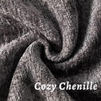 Grey Decorative Throw Pillow Covers 12x20 Inch Set of 2 Cozy Soild Chenille Cushion Cases Soft Textured Lumbar Couch Pillows Cover Boho Accent Farmhouse Pillowcases for Sofa Bed