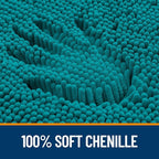 OLANLY Bathroom Rugs 30x20, Extra Soft Absorbent Chenille Bath Rugs, Rubber Backing Quick Dry, Machine Washable Bath Mats for Bathroom Floor, Tub and Shower, Home Decor Accessories, Deep Lake