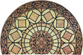 CHICHIC Entrance Door Mat Large 18 x 30 Inch Entry Way Doormat Front Door Rugs Outdoors Heavy Duty Welcome Mat Non Slip Rubber Back Low Profile for Garage, Patio, High Traffic Area, Semicircle