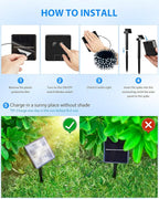 Brightown 2 Pack Solar String Lights for Outside, Each 46Ft 120 LED Solar String Lights Outdoor with 8 Modes, IP65 Waterproof Solar Lights for Patio Yard Wedding Garden Party Decorations, Cool White