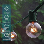 LUCKY TL 100 FT C9/E17 Christmas Light Sockets Set Spool, Green SPT-1 Wire, 12 Inch Spacing, C9 Outdoor String Lights, UL Listed